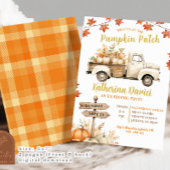 Pompoen Patch Maple verlaat verjaardagsmeisje Kaart