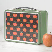 Pompoen Patch Metal Lunchbox (Bruin & Sinaasappel) (In situ)