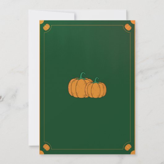 Pompoen Patch Party Een Oogst Verzamelen Delights Kaart (Achterkant)