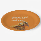 Pompoen Patch Party Kindvriendelijke Halloween Her Papieren Bordje (Gekanteld)