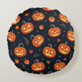 Pompoen Patch Pluche Kussen – Gezellige Herfst Dec (Voorkant)