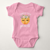 Pompoen Patch Prinses Halloween Romper (Voorkant)