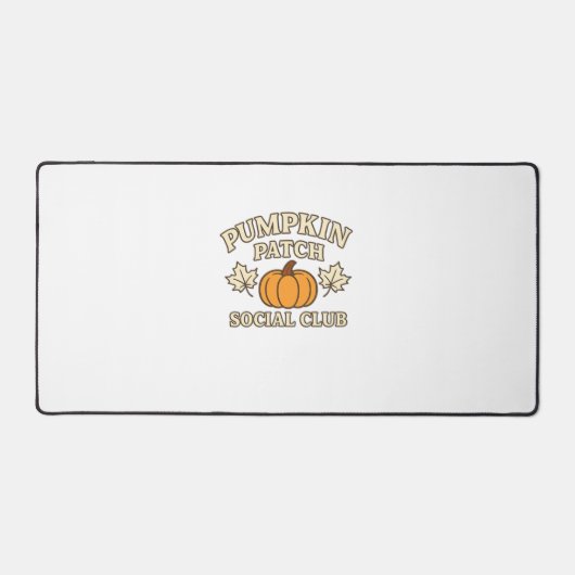 Pompoen Patch Sociale Club � Cozy Herfst Esthetiek Bureaumat (Voorkant)