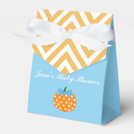 Pompoen Patch Theme Boy Baby shower gunst Box Bedankdoosjes (Voorkant Zijde)