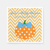 Pompoen Patch Theme Boy Baby shower servetten (Voorkant)