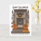 Pompoen Patch Wenskaart Kaart (Gele Bloem)