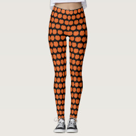 Pompoen Patroon Leggings voor Halloween Party Fun