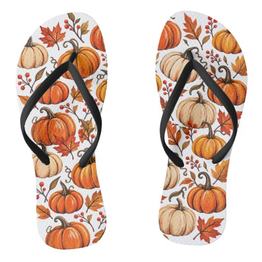 Pompoen patroon teenslippers (Voetbed)
