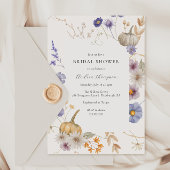 Pompoen Periwinkle Flower Vrijgezellenfeest Kaart