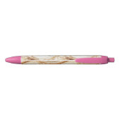 Pompoen Perzik Crème Latte Krullen Zwarte Inkt Pen (Achterkant)