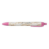 Pompoen Perzik Crème Latte Krullen Zwarte Inkt Pen (Bodem)