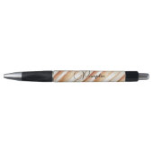 Pompoen Perzik Crème Latte Strepen Pen (Voorkant)
