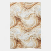 Pompoen Perzik Latte Krullen Theedoek (Verticaal)