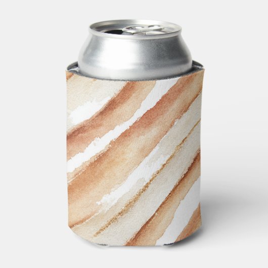Pompoen Perzik Latte Strepen Blikjeskoeler (Blikje Voorkant)