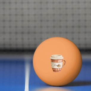 Pompoen Perzik Latte Strepen   Pingpongbal