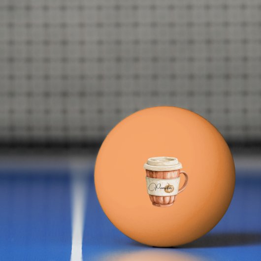 Pompoen Perzik Latte Strepen   Pingpongbal (Net)