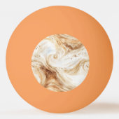 Pompoen Perzik Latte Strepen   Pingpongbal (Achterkant)