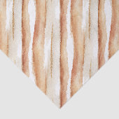 Pompoen Perzik Latte Strepen Verjaardag Tissuepapier (Detail)