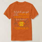 Pompoen Pi Day Wiskunde Lover Circumferentie Diame T-shirt (Design voorkant)