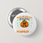 Pompoen Pi Halloween Wiskunde Ronde Button 5,7 Cm (Voorkant /achterkant)