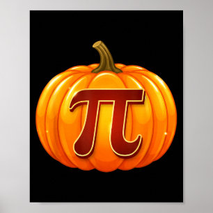 Pompoen Pi, Pi Symbool Pompoen Pi Dag Halloween Ma Poster