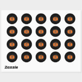 Pompoen Pi Pie Wiskunde Docent Grappige Halloween Ronde Sticker (Vel)