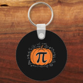 Pompoen Pi Pie Wiskunde Docent Grappige Halloween Sleutelhanger (Voorkant)