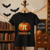 Pompoen Pi Wiskunde Halloween Leraar T-shirt