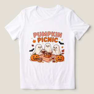 Pompoen Picknick Lieve Geest Halloween Tri-Blend Shirt