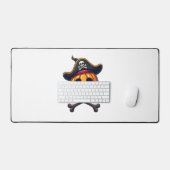 Pompoen Piraat � Halloween Schedel Shirt Bureaumat (Keyboard & Muis)