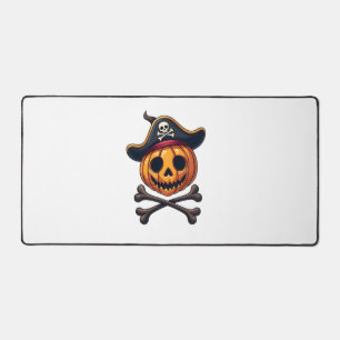 Pompoen Piraat � Halloween Schedel Shirt Bureaumat