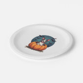 Pompoen Pitbull Smile Papieren Bordje (Gekanteld)