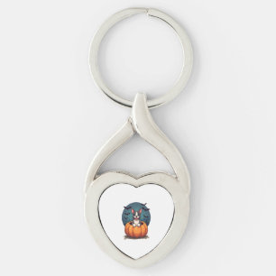Pompoen Pitbull Smile Sleutelhanger