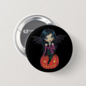 Pompoen Pixie Halloween Schattigee Vampire Button (Voorkant /achterkant)