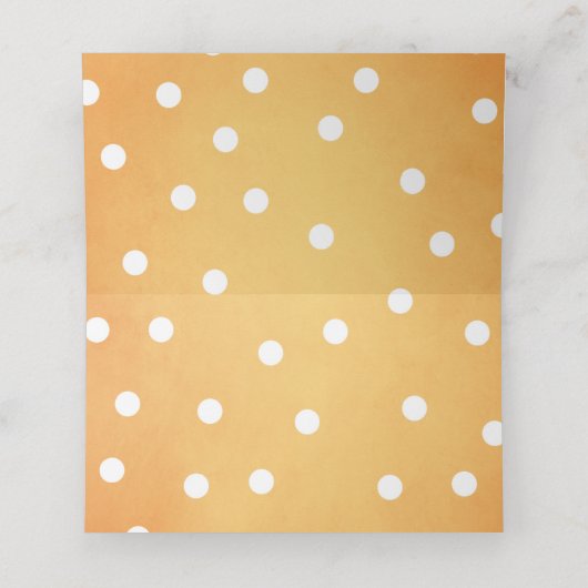 Pompoen Place Card Herfst Herfst Douche Verjaardag Plaatskaartje (Binnenkant ongevouwen)