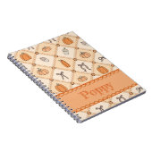 Pompoen Plaid Notitieboek (Rechterzijde)