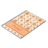 Pompoen Plaid Notitieboek (Linkerzijde)