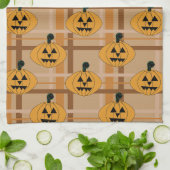 Pompoen Plaid Theedoek (Gevouwen)