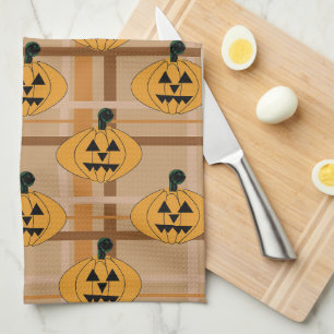 Pompoen Plaid Theedoek