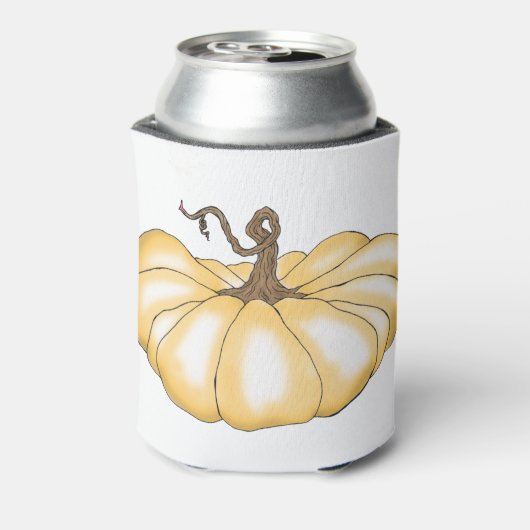 pompoen plat sinaasappel blikjeskoeler (Blikje Achterkant)