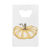 pompoen plat sinaasappel creditkaart flessenopener (Achterkant)