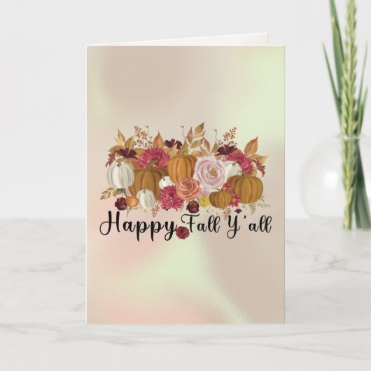 Pompoen plukploeg feestdagen kaart (Voorkant)