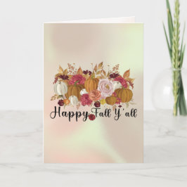 Pompoen plukploeg feestdagen kaart