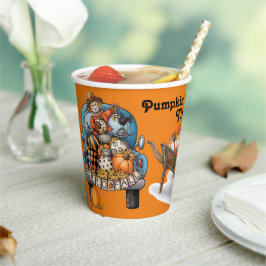 Pompoen Pluktijd Papieren Bekers