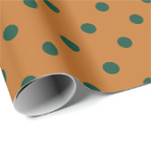 Pompoen polka stippen (groot) cadeaupapier (Rol Hoek)
