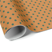 Pompoen Polka Stippen (Klein) Cadeaupapier (Rol Hoek)
