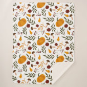 Pompoen, Pomegranaat en peren Sherpa Deken (Voorkant)