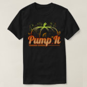 Pompoen Pomp het Bedankt die Thanksgiving geven T-shirt (Design voorkant)