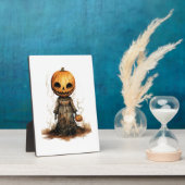 Pompoen Pop Halloween Sticker Fotoplaat (Zijkant)