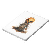 Pompoen Pop Halloween Sticker Notitieblok (Linkerzijde)